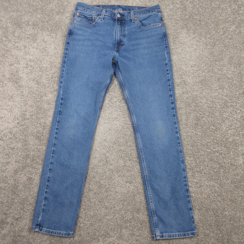 Levis Jeans Mens 33x32‎ Blue 511 Slim Straight All Seasons Tech Zip Denim Pants